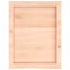 bordplade til badeværelse 40x50x(2-4) cm massivt træ ubehandlet