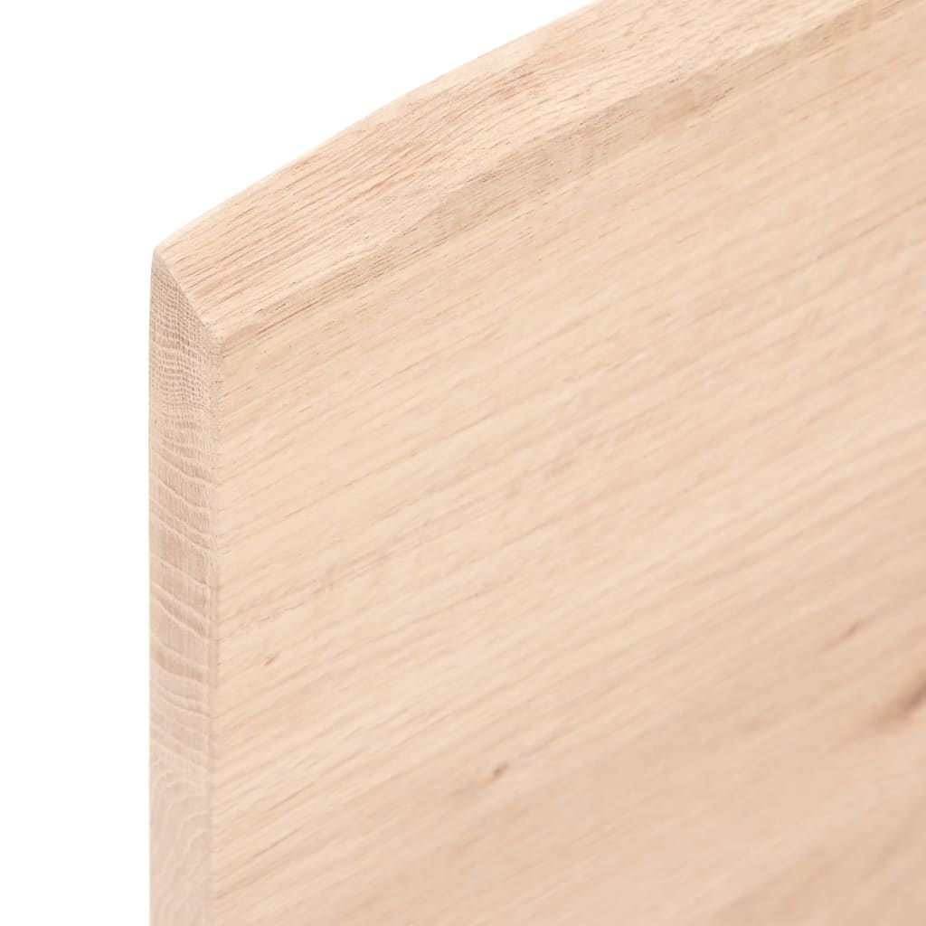 bordplade til badeværelse 40x60x2 cm massivt træ ubehandlet