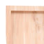 bordplade til badeværelse 40x60x(2-4) cm massivt træ ubehandlet