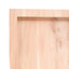 bordplade til badeværelse 60x30x(2-4) cm massivt træ ubehandlet