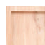 bordplade til badeværelse 80x30x(2-6) cm massivt træ ubehandlet