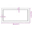 bordplade til badeværelse 80x40x(2-4) cm massivt træ ubehandlet