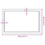 bordplade til badeværelse 80x50x(2-4) cm massivt træ ubehandlet