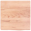 bordplade til badeværelse 40x40x(2-4) cm massivt træ lysebrun