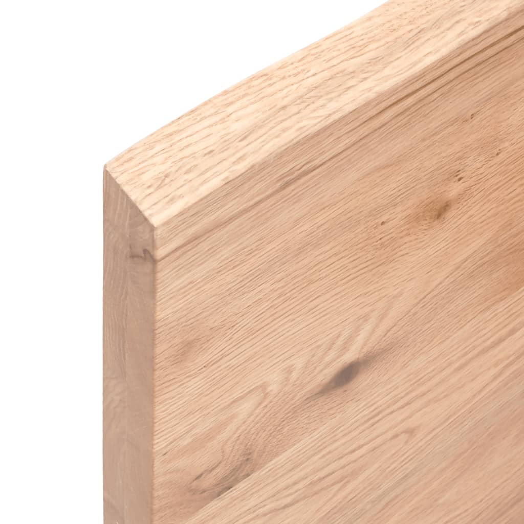bordplade til badeværelse 60x30x(2-4) cm massivt træ lysebrun