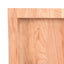 bordplade til badeværelse 60x30x(2-6) cm massivt træ lysebrun