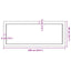 bordplade til badeværelse 100x40x(2-6) cm massivt træ lysebrun