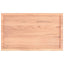 bordplade til badeværelse 100x60x(2-4) cm massivt træ lysebrun