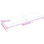 bordplade til badeværelse 120x30x(2-4) cm massivt træ lysebrun