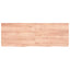 bordplade til badeværelse 140x50x(2-4) cm massivt træ lysebrun