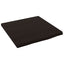 bordplade til badeværelse 40x40x(2-4) cm massivt træ mørkebrun