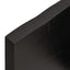 bordplade til badeværelse 60x60x(2-4) cm massivt træ mørkebrun