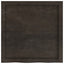bordplade til badeværelse 60x60x(2-6) cm massivt træ mørkebrun
