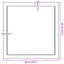 bordplade til badeværelse 60x60x(2-6) cm massivt træ mørkebrun