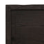 bordplade til badeværelse 100x50x(2-6) cm massivt træ mørkebrun