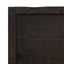 bordplade til badeværelse 140x60x(2-4) cm massivt træ mørkebrun
