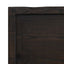 bordplade til badeværelse 160x60x(2-4) cm massivt træ mørkebrun