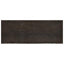 bordplade til badeværelse 160x60x(2-6) cm massivt træ mørkebrun