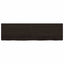 bordplade til badeværelse 180x50x(2-6) cm massivt træ mørkebrun
