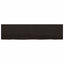bordplade til badeværelse 200x50x(2-6) cm massivt træ mørkebrun