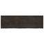 bordplade til badeværelse 200x60x(2-4) cm massivt træ mørkebrun