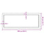 bordplade 100x40x(2-6) cm ubehandlet massivt egetræ