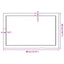 bordplade 80x50x(2-4) cm behandlet massivt egetræ lysebrun