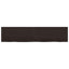 bordplade 220x50x(2-4) cm behandlet massivt egetræ mørkebrun
