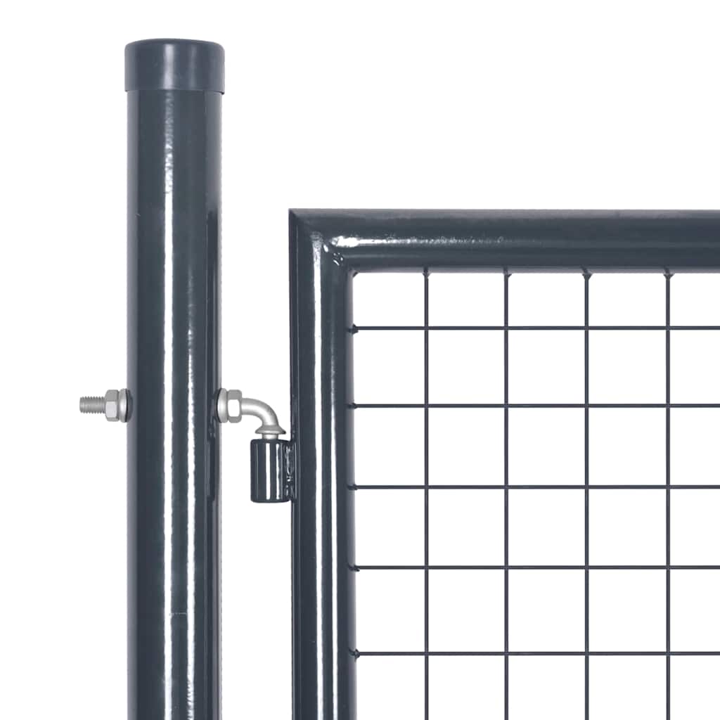 havelåge i net antracitgrå 300x125 cm galvaniseret stål