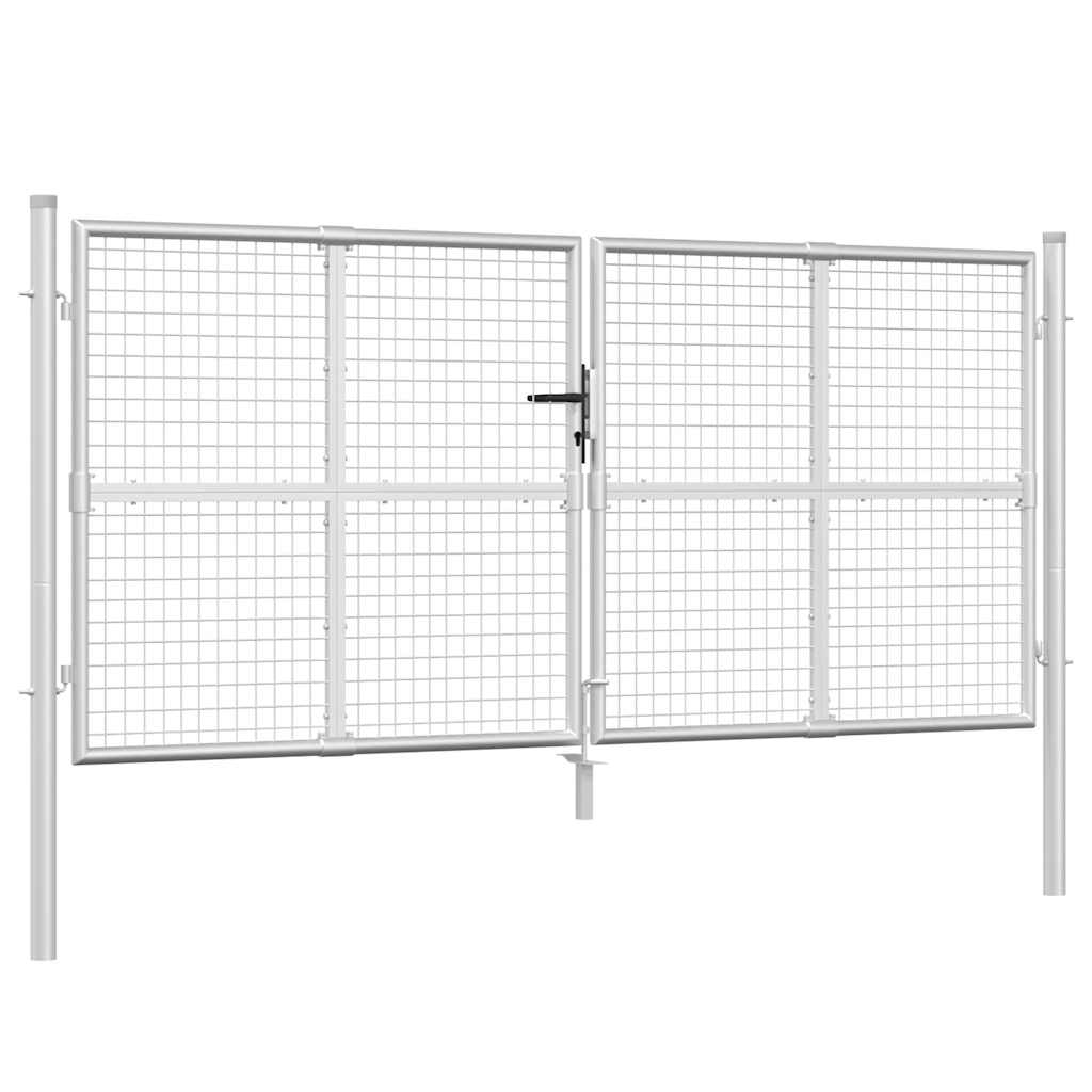 havelåge i net sølv 300x125 cm galvaniseret stål
