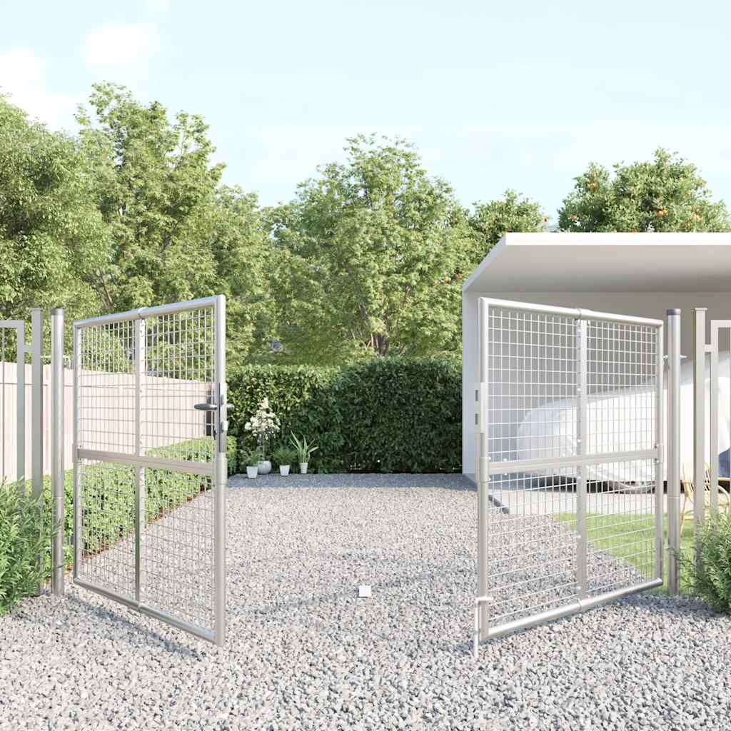 havelåge i net sølv 300x125 cm galvaniseret stål