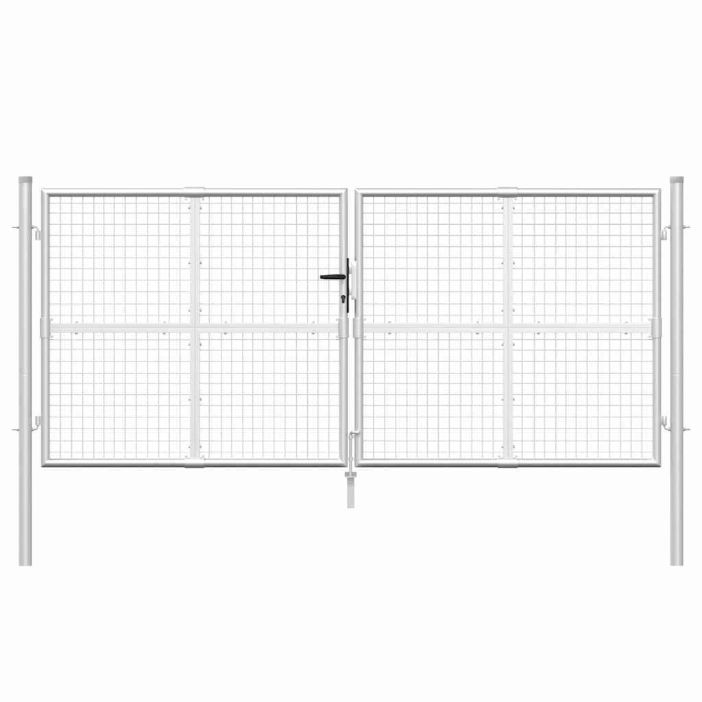 havelåge i net sølv 300x125 cm galvaniseret stål