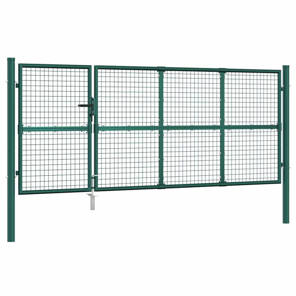 havelåge i net grøn 350x125 cm galvaniseret stål