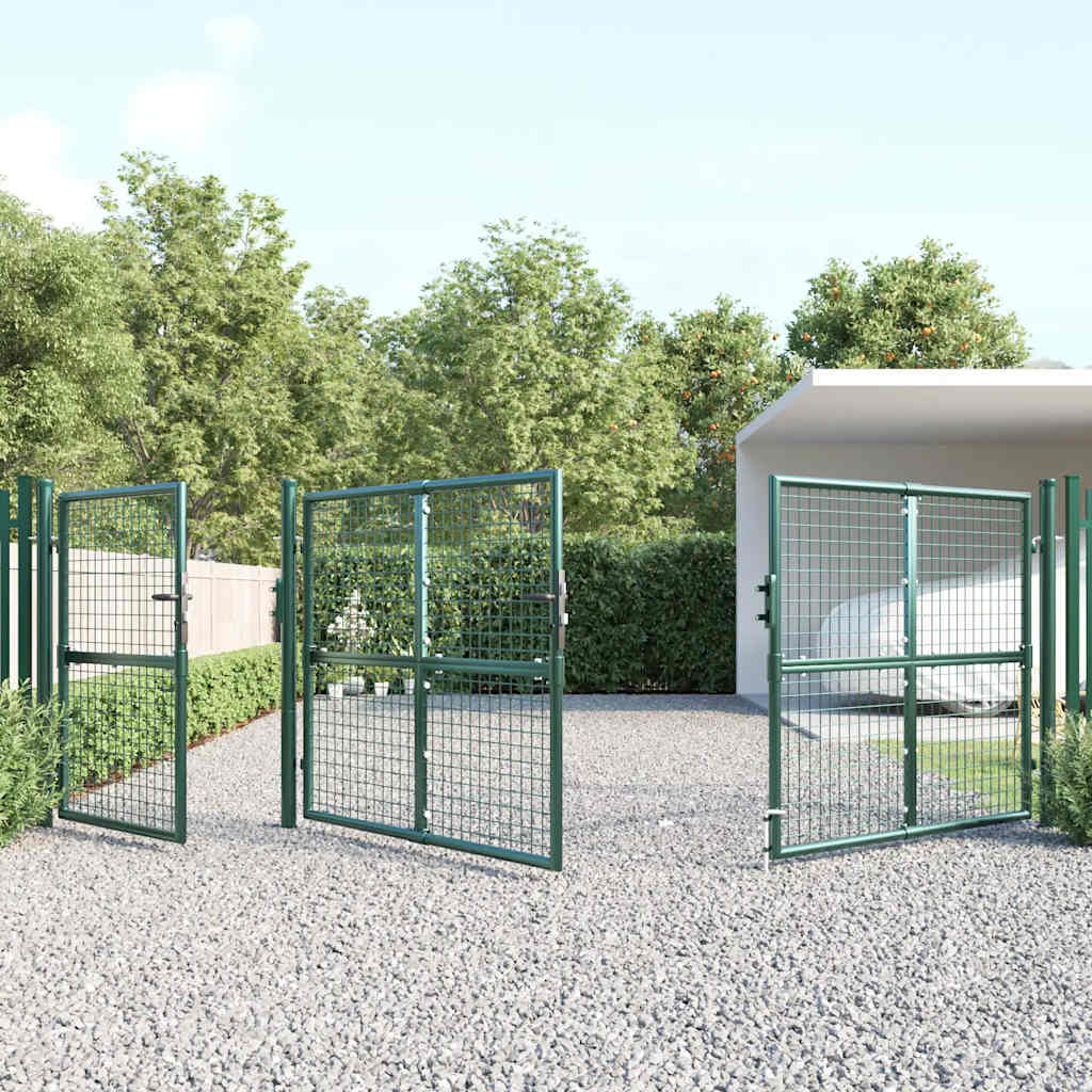 havelåge i net grøn 400x125 cm galvaniseret stål