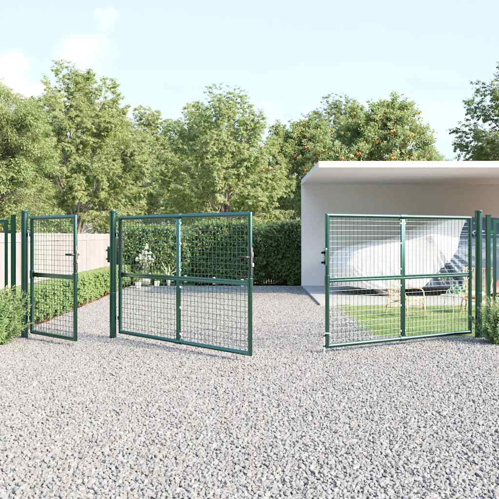 havelåge i net grøn 500x125 cm galvaniseret stål