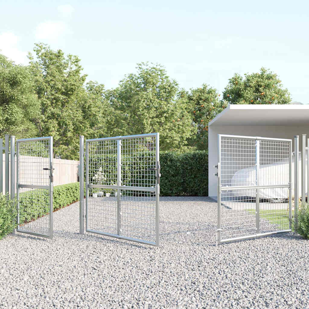 havelåge i net sølv 400x125 cm galvaniseret stål