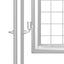 havelåge i net sølv 400x125 cm galvaniseret stål