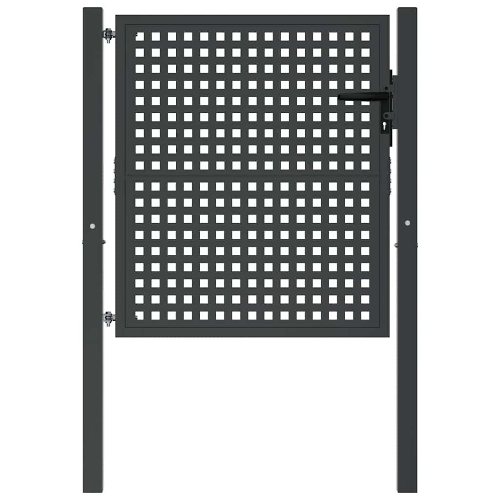 havelåge antracitgrå 100x100 cm stål