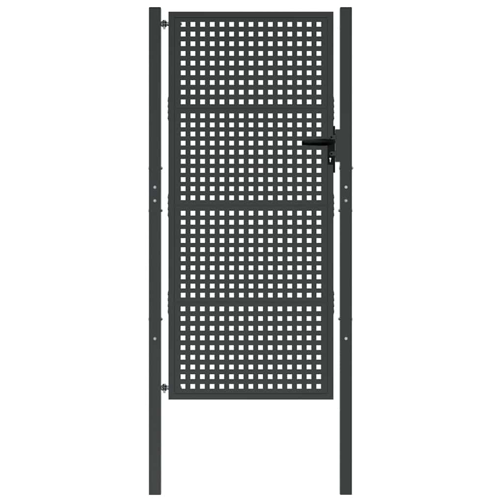havelåge antracitgrå 100x175 cm stål