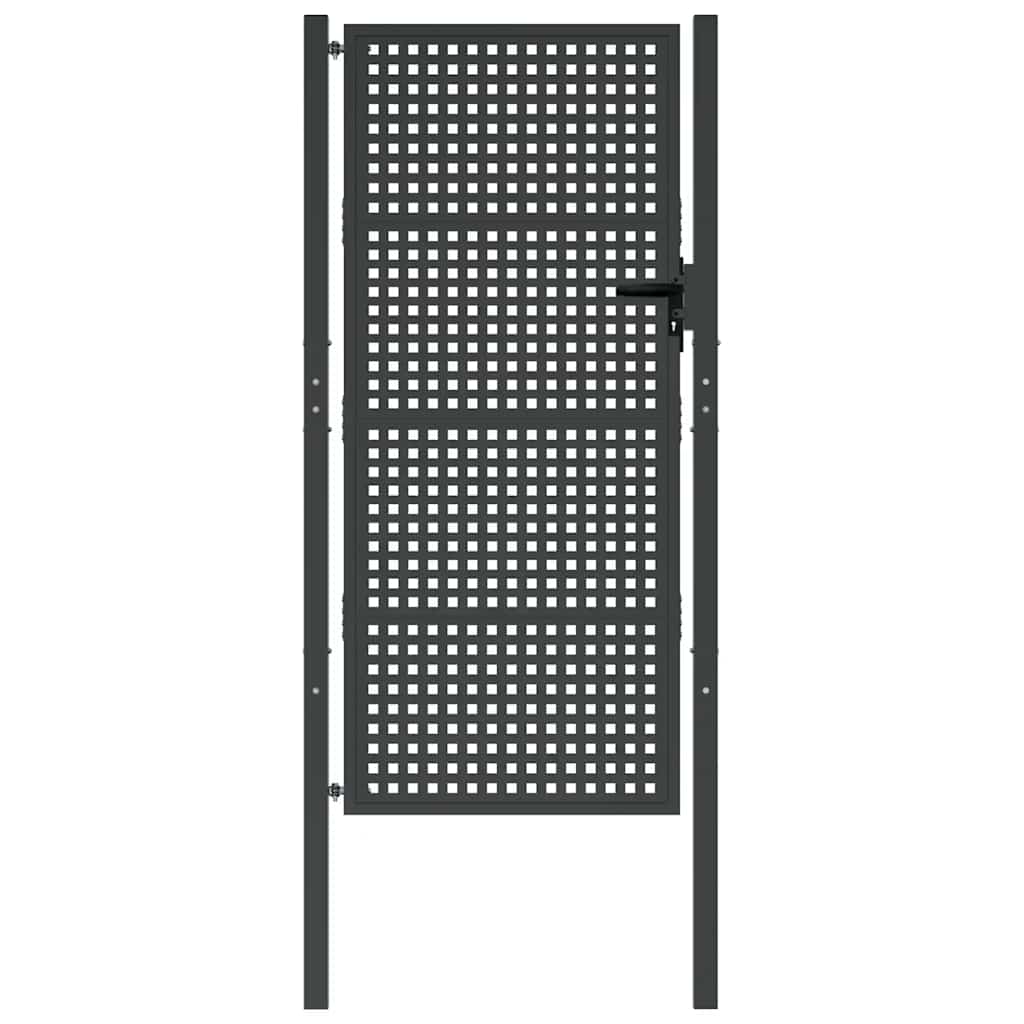 havelåge antracitgrå 100x200 cm stål