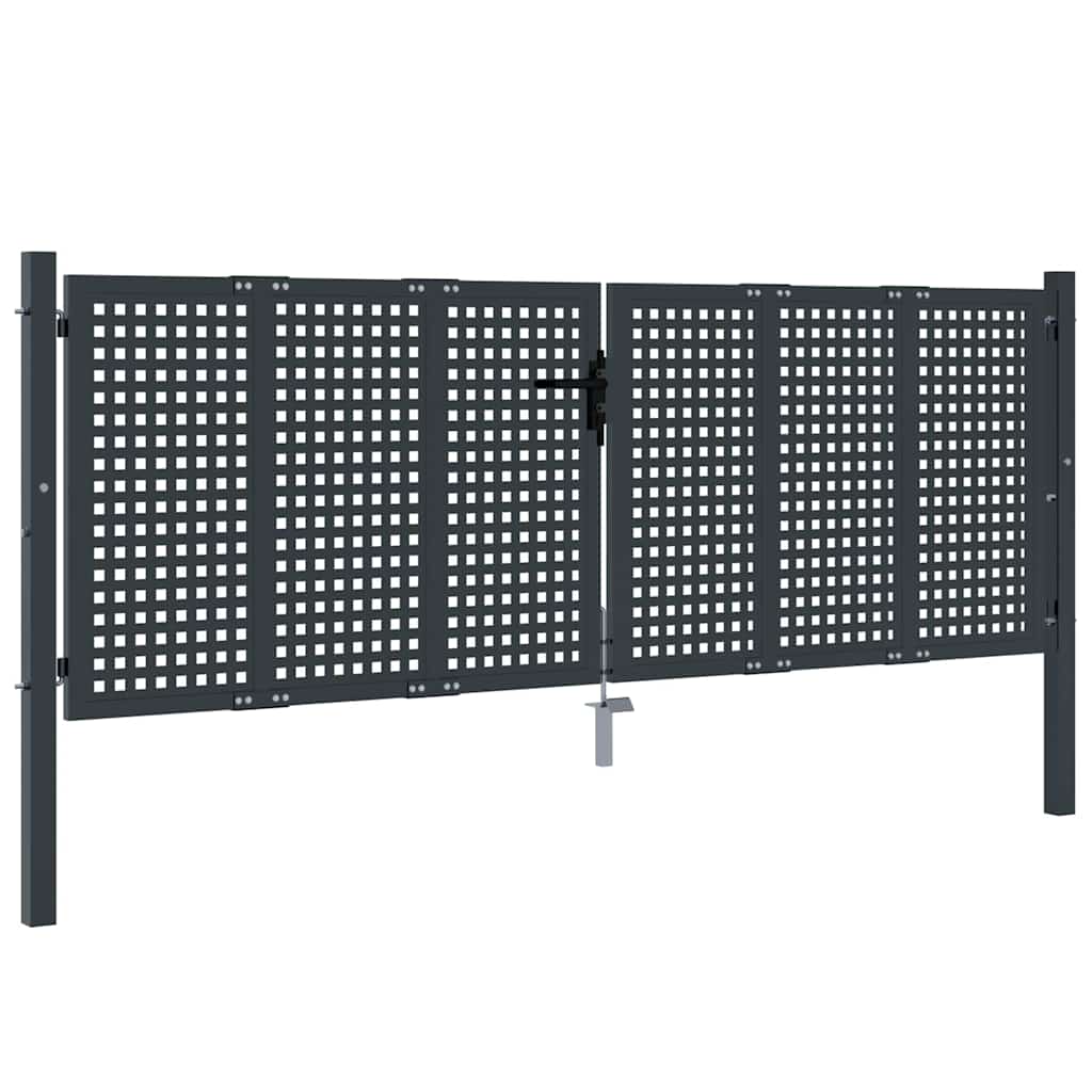 havelåge antracitgrå 300x100 cm stål