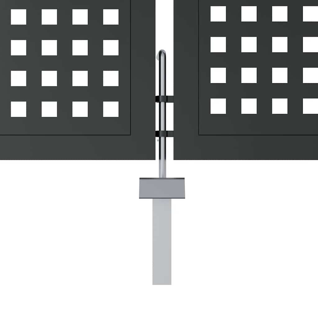 havelåge antracitgrå 300x100 cm stål