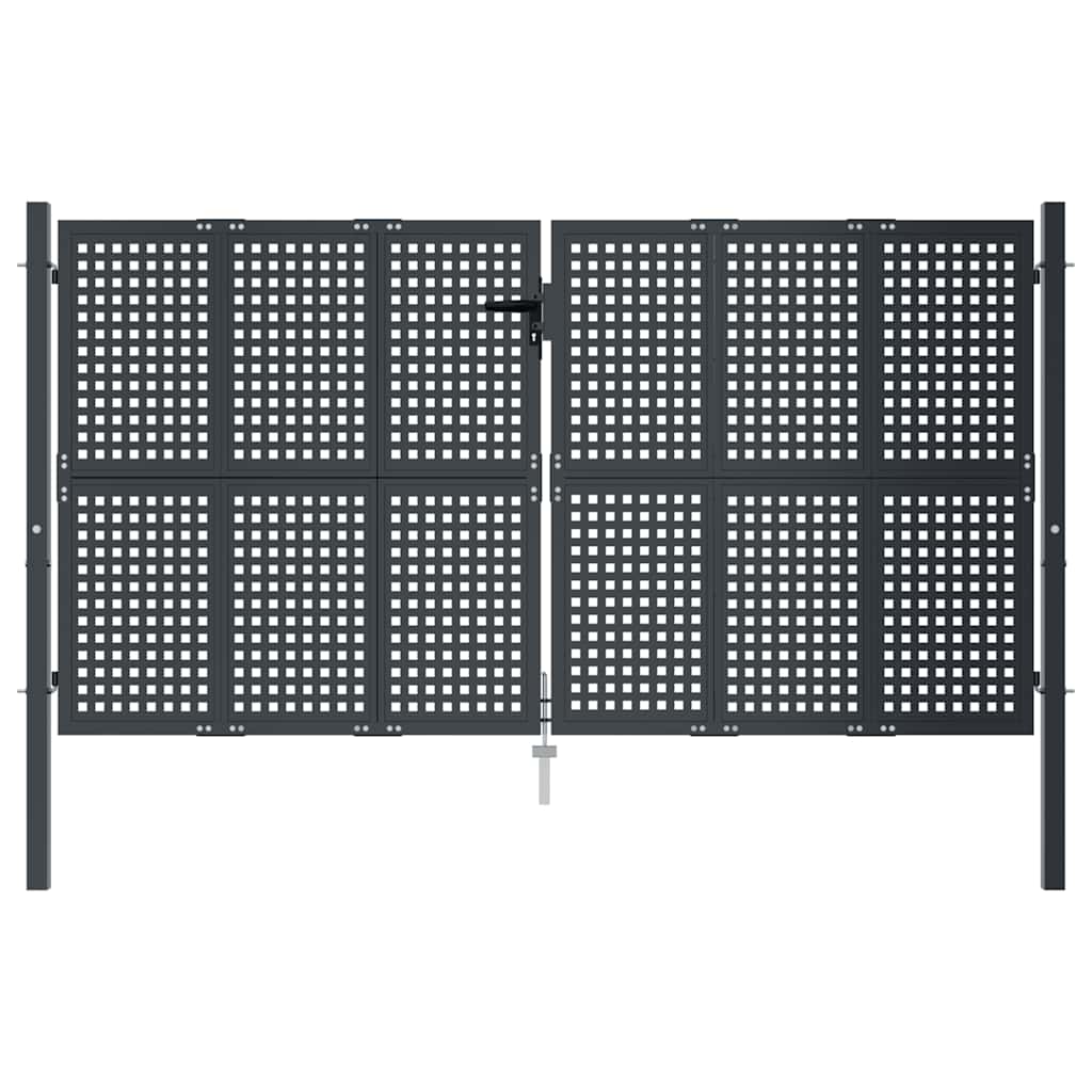 havelåge antracitgrå 300x125 cm stål