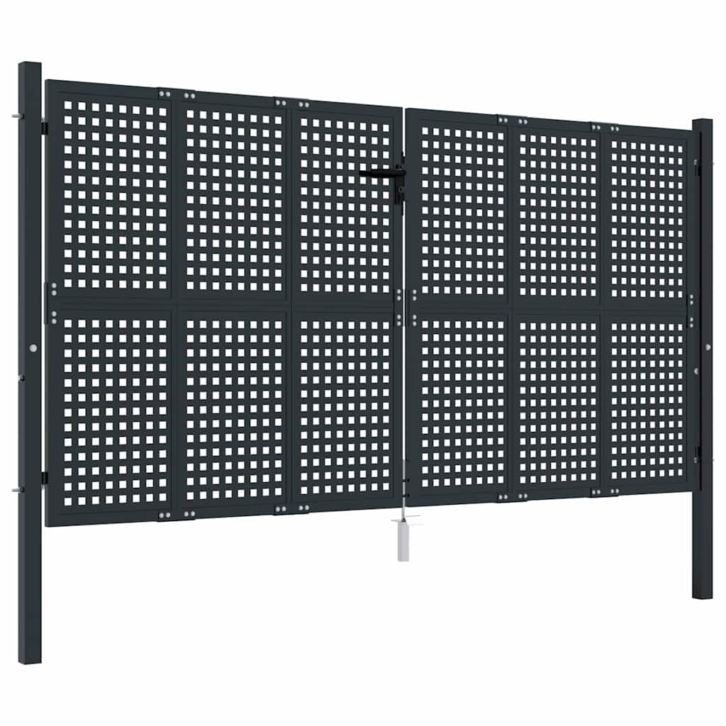 havelåge antracitgrå 300x150 cm stål