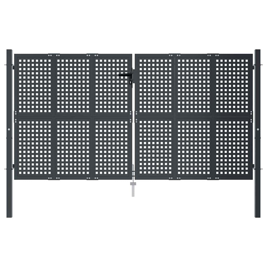 havelåge antracitgrå 300x150 cm stål