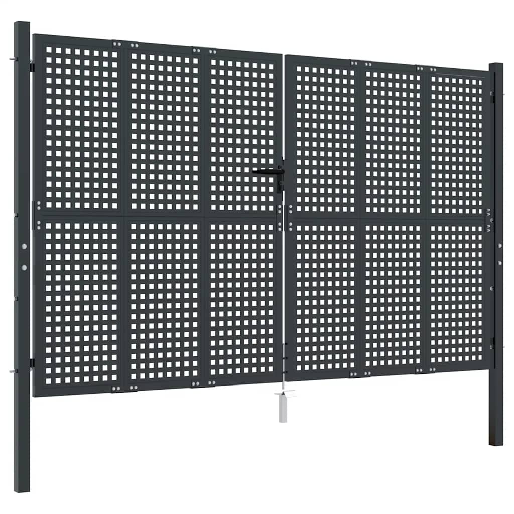 havelåge antracitgrå 300x200 cm stål