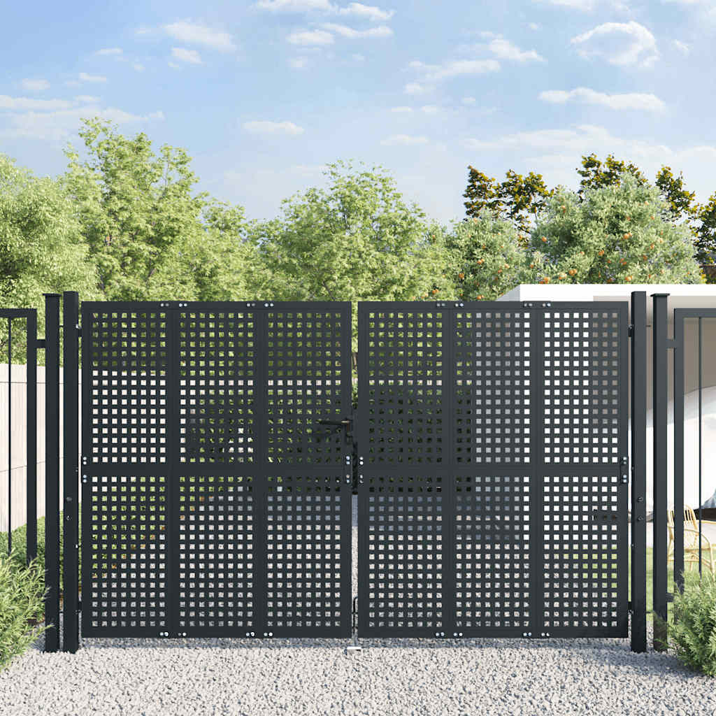 havelåge antracitgrå 300x200 cm stål