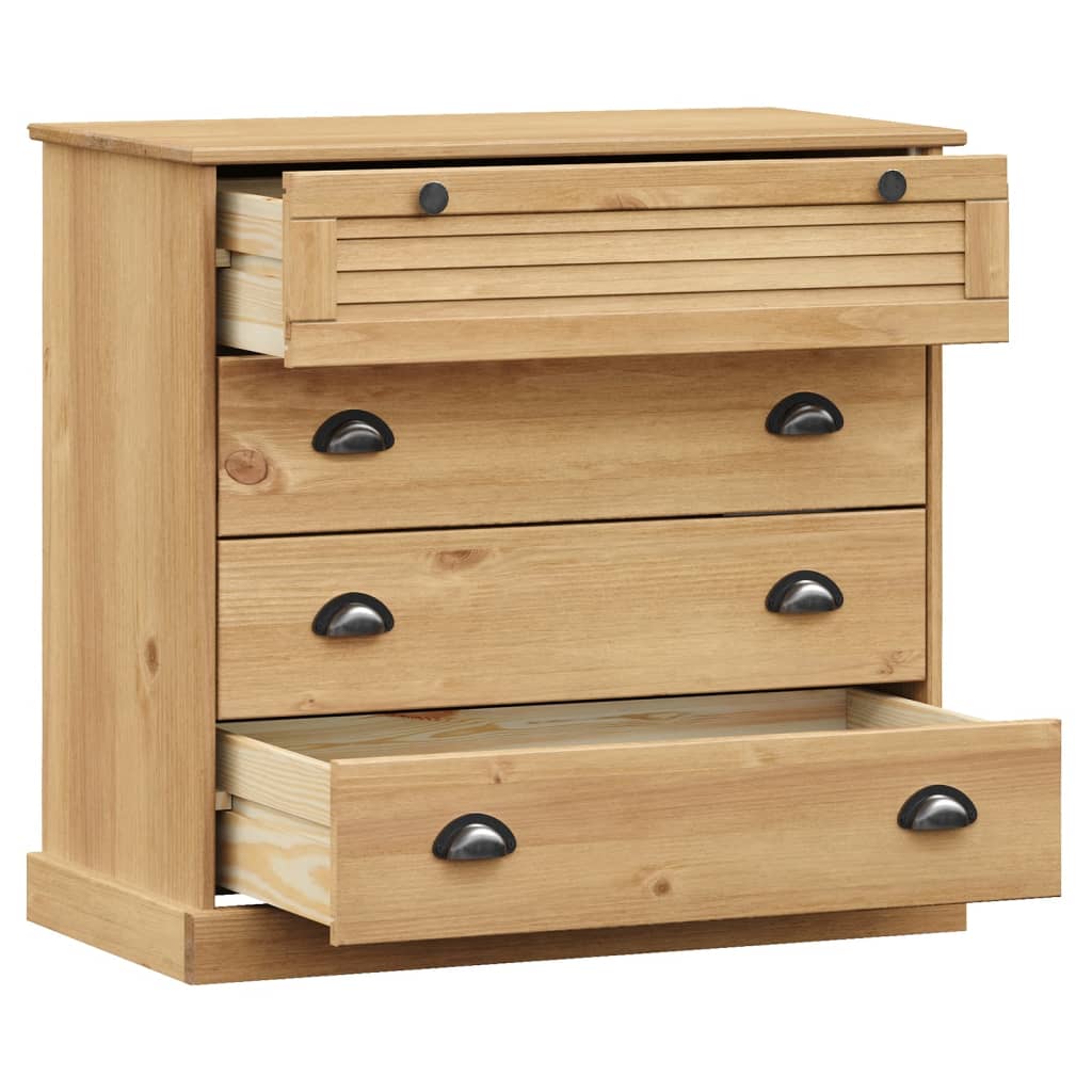kommode VIGO 80x40x76 cm massivt fyrretræ