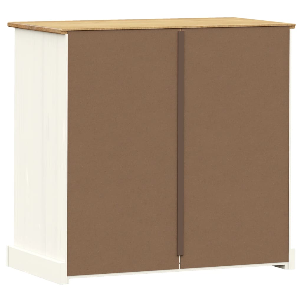 kommode VIGO 80x40x76 cm massivt fyrretræ hvid