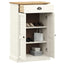 skoskab VIGO 60x35x96 cm massivt fyrretræ hvid